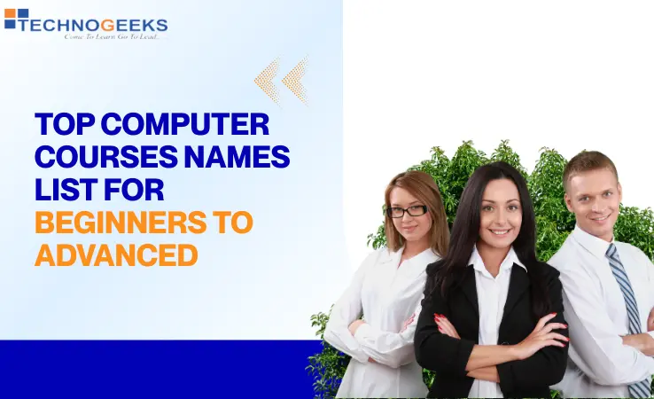 Computer courses names list